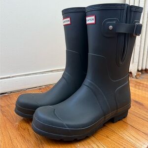 Hunter Men's Blue/Gray Waterproof Boots